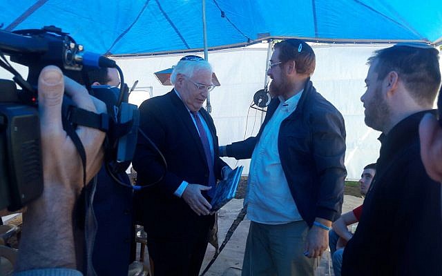 US ambassador tells Israeli MK 'no reason to evacuate settlements' in ...