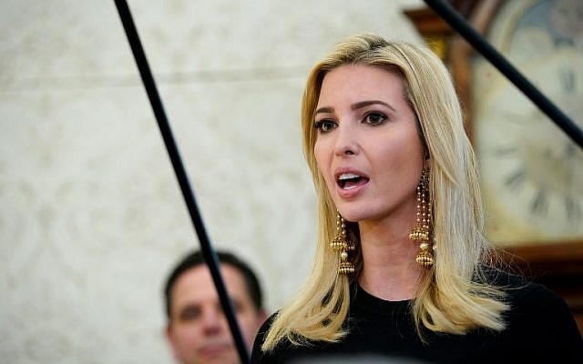 Ivanka Trump in the Oval Office of the White House on February 14, 2018 in Washington, DC. (AFP/Mandel Ngan)