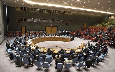 A UN Security Council meeting on February 26, 2018. (Eskinder Debebe/UN)
