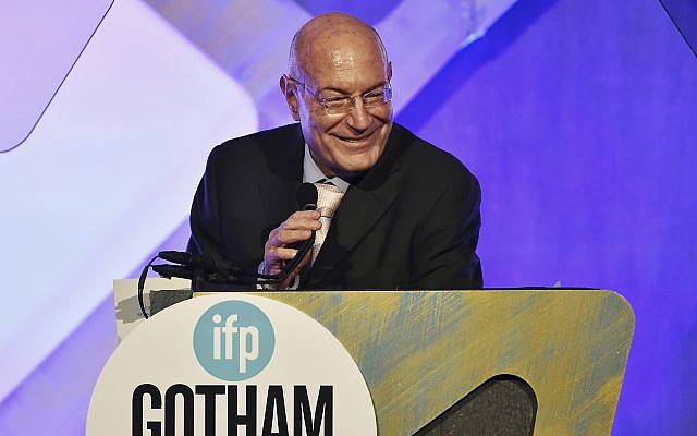 Producer Arnon Milchan accepts the Film Tribute Award at the 26th Annual Gotham Independent Film Awards at Cipriani Wall Street, on November 28, 2016, in New York. (Evan Agostini/Invision/AP)