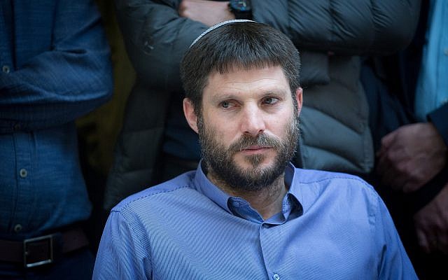 Jewish Home MK Bezalel Smotrich at his party's weekly faction meeting at the Knesset, December 25, 2017. (Miriam Alster/Flash90)