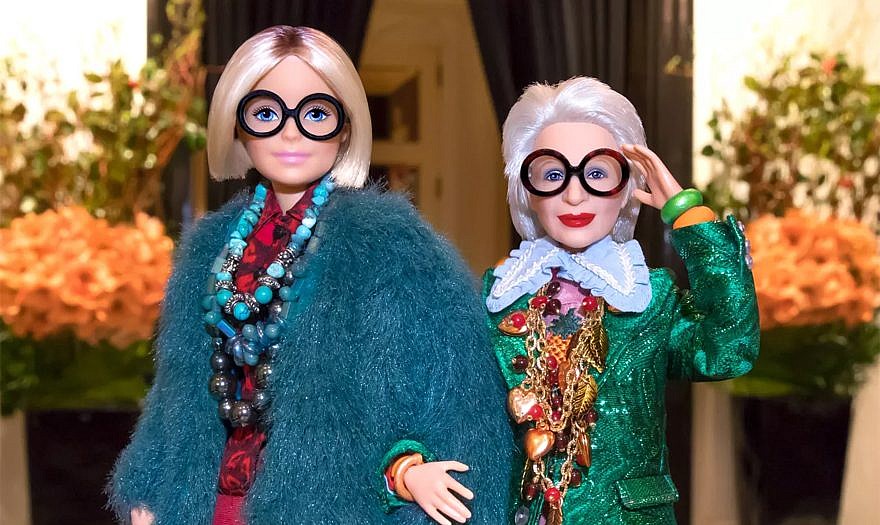 Fashion guru Iris Apfel, 96, immortalized as Barbie doll