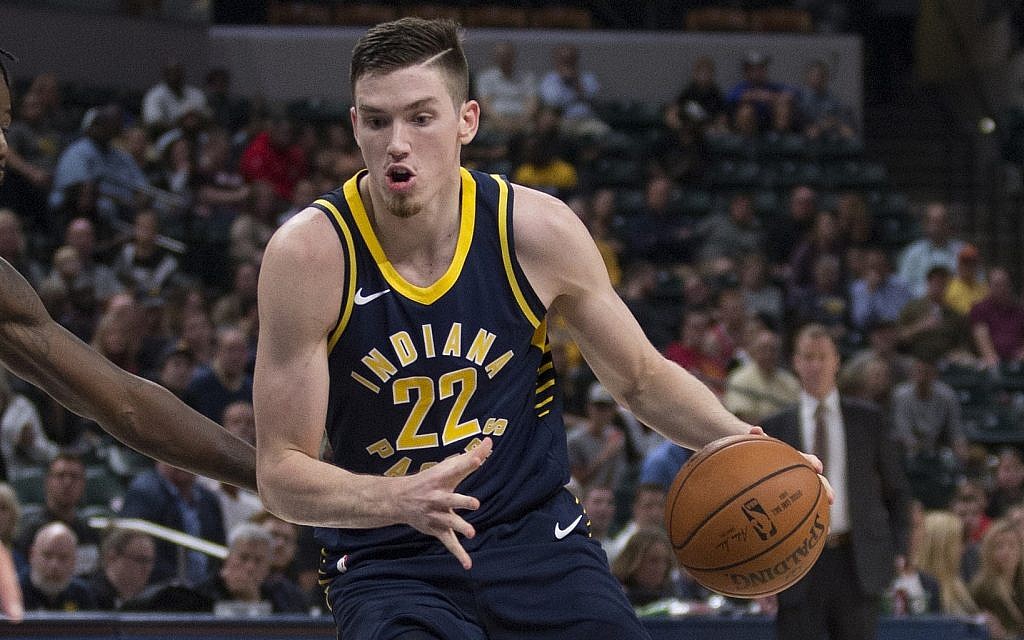 Indiana Pacers player T.J. Leaf's father also played for the Pacers before moving to Israel, where T.J. was born. (Courtesy)