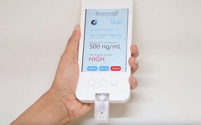 The technology arm of Ben-Gurion University of the Negev and Singapore-based Biosensorix are developing a device to help detect dengue fever, stroke (Courtesy)