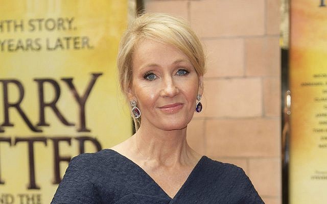 In this July 30, 2016, photo, writer J.K. Rowling poses for photographers upon arrival at gala performance of 'Harry Potter and the Cursed Child,' in central London. (Joel Ryan/Invision/AP)