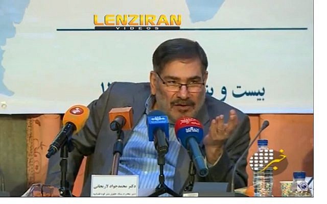 Screen capture from video of Ali Shamkhani, secretary of Iran's Supreme National Security Council. (YouTube)