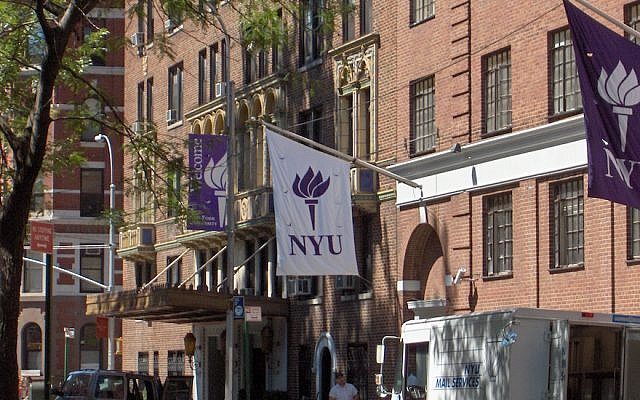 The NYU campus in New York (Jonathan71/Wikimedia Commons via JTA)