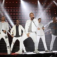 The Backstreet Boys performing in Rishon Lezion on April 22, 2018. (Courtesy: Orit Pnini)