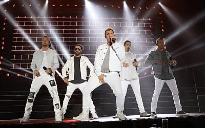 The Backstreet Boys performing in Rishon Lezion on April 22, 2018. (Courtesy: Orit Pnini)