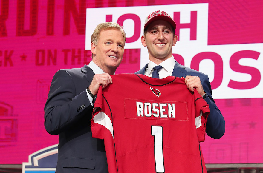 Josh Rosen Picked 10th Overall By Arizona Cardinals In Nfl Draft The Times Of Israel