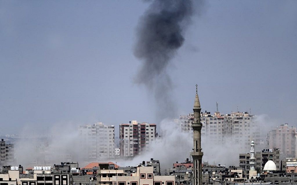 No sign of ceasefire as Israel pounds Hamas sites amid ongoing fire from Gaza | The Times of Israel