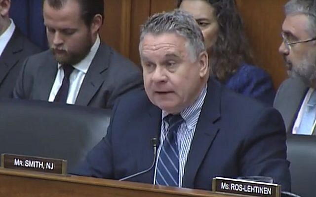 The 'Special Envoy to Monitor and Combat Anti-Semitism Act' or HR 1911, was authored by Rep. Chris Smith, R-NJ. (YouTube Screenshot)