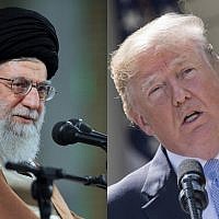 Iranian Supreme Leader Ayatollah Ali Khamenei in Tehran (L), US President Donald Trump at the White House (Office of the Iranian Supreme Leader via AP, AFP PHOTO / JIM WATSON)