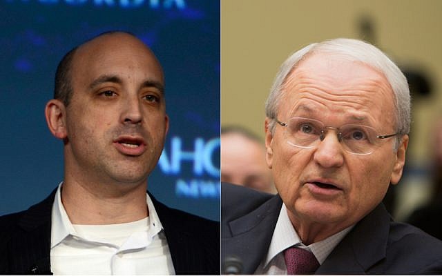Jonathan Greenblatt, left, is the CEO of the Anti-Defamation League. Morton Klein, right, is the head of the Zionist Organization of America. (Getty Images via JTA)
