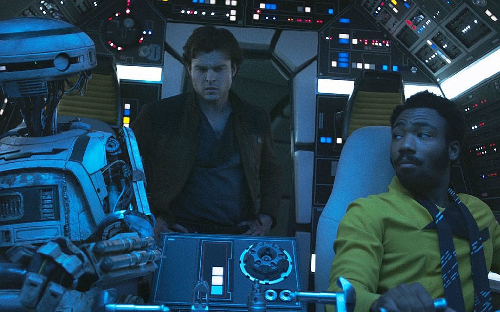 Alden Ehrenreich as Han Solo, along with Donlad Glover as Lando Calrissian, in the new movie 'Solo: A Star Wars Story.' (Courtesy Lucasfilm)