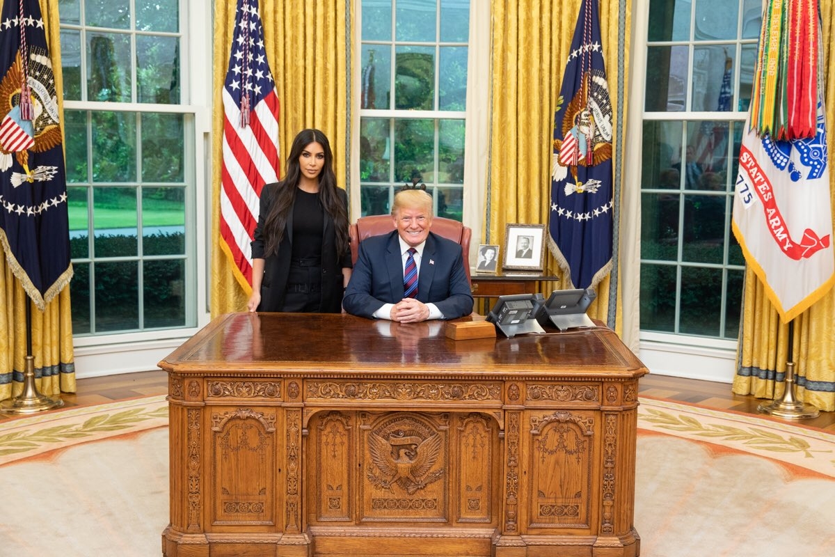 Kim Kardashian West Goes To The White House To Talk Pardon The
