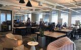 The R&D center of Dropbox in the Azrieli Sarona Tower in Tel Aviv, May 15, 2018 (Shoshanna Solomon/Times of Israel)