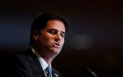 Ron Dermer, Israel's ambassador to the United States, speaks at an event in Detroit, on June 4, 2018. (AP Photo/Paul Sancya/File)