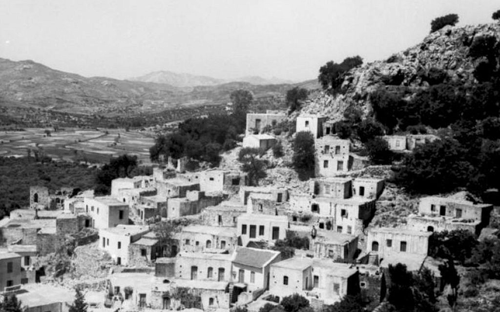 A view of the southern coast of Crete in June 1943. (German Federal Archive/Wikimedia Commons/via JTA)