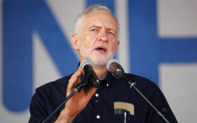 Britain's opposition Labour Party leader Jeremy Corbyn speaks in London on June 30, 2018. (AFP Photo/Tolga Akmen)