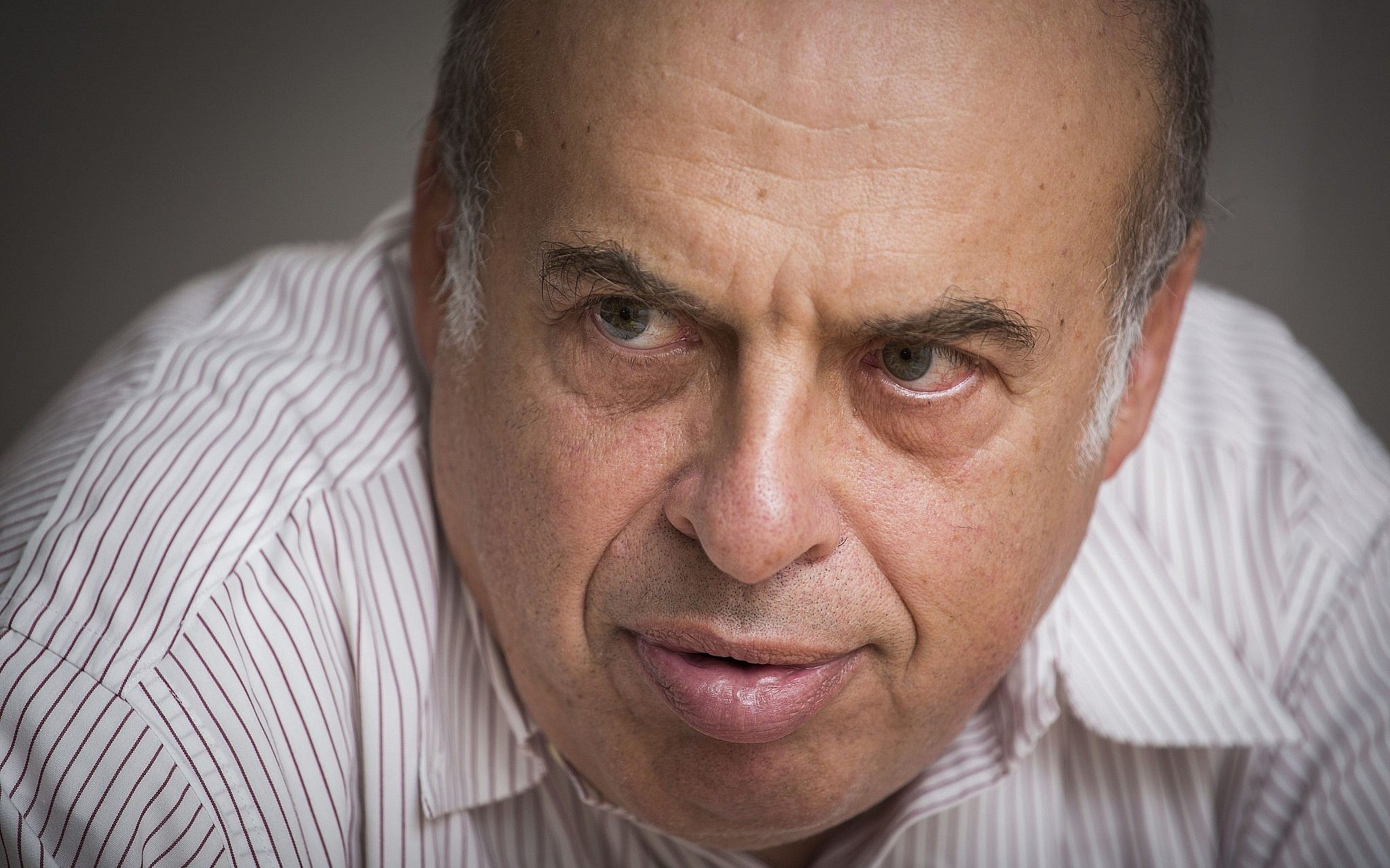 Natan Sharansky, the chairman of the Jewish Agency, at his office in Jerusalem on September 22, 2014. (Hadas Parush/Flash90)