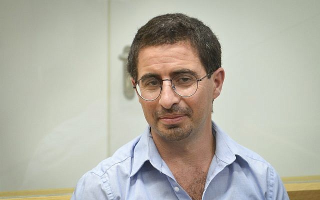 Alon Kastiel at the Tel Aviv District court on July 23, 2018. (Flash90)