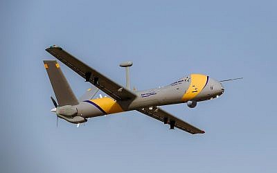 An Elbit Systems Ltd. Hermes 900 StarLiner drone, capable of flying in domestic, civilian airspace alongside commercial jets. (Elbit Systems Ltd.)