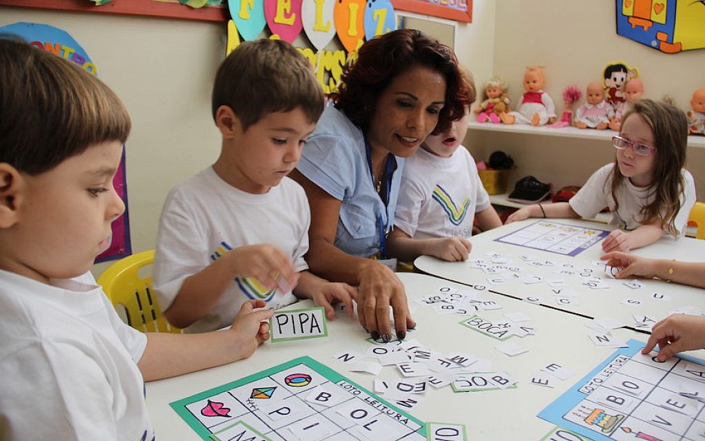 A view of a classroom at Liessin, Brazil’s largest Jewish day school. (Courtesy of Liessin/via JTA)