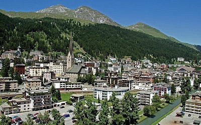 The Swiss town of Davos. (CC BY-SA MadGeographer, Wikimedia Commons)