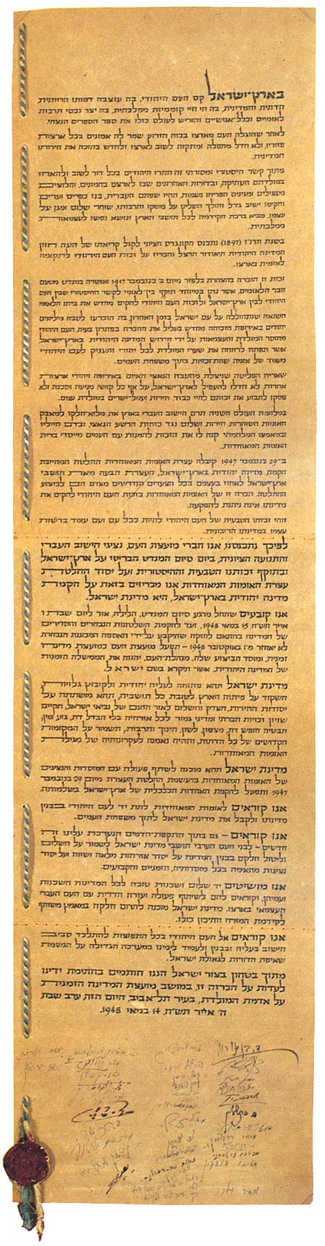 Israel Declaration Of Independence 