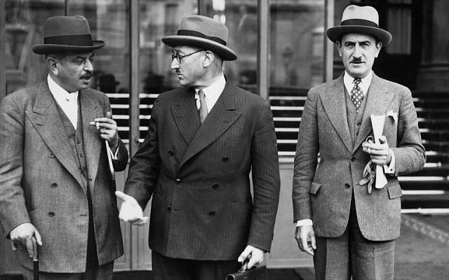 This file photo taken in October 1939 shows French politicians Pierre Laval (R), Marcel Deat (C) and Adrien Marquet, future high ranking politicians of the Vichy regime. (AFP PHOTO)