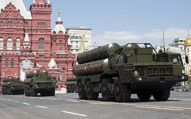 File: Russian S-300 air defense missile systems drive during a Victory Day military parade marking the victory in WWII in Red Square in Moscow, Russia, May 9, 2016. (AP Photo/Alexander Zemlianichenko)