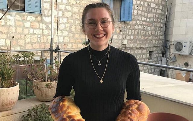 Julie Weinberg-Connors, 23, arrived in Israel on September 12, 2018 to begin a year of study at the Pardes Institute of Jewish Studies, a nondenominational yeshiva in Jerusalem. (Julie Weinberg-Connors via JTA)