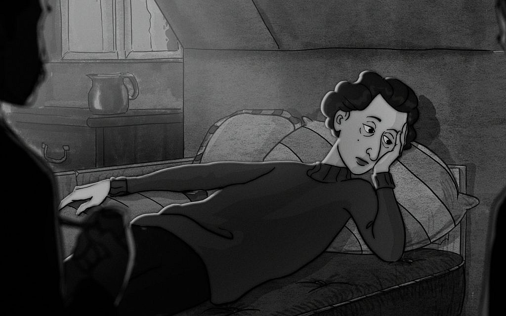 Edith Tudor Hart in animation from the documentary film 'Tracking Edith.' (Courtesy Jungk)