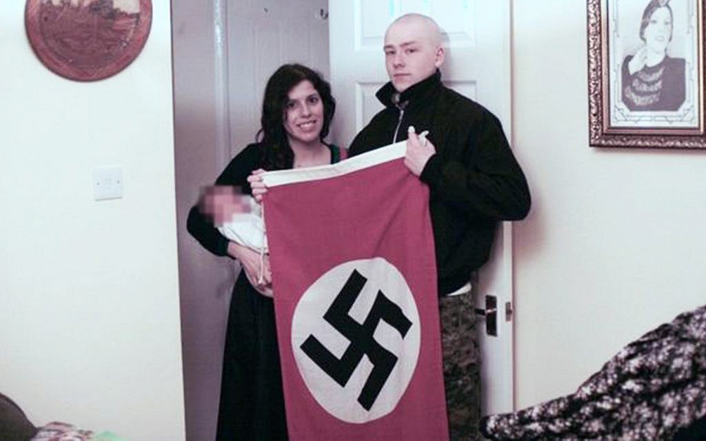 Adam Thomas and Claudia Patatas, accused neo-Nazis living in the UK who named their baby after Hitler. (West Midlands Police via BBC)