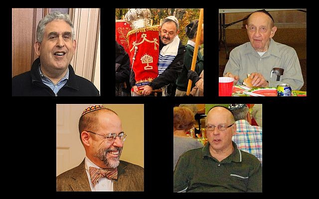 Some of the victims of the Pittsburgh synagogue massacre, October 27, 2018. Top row, from left to right: Cecil Rosenthal, Richard Gottfried, Melvin Wax. Bottom row: Dr. Jerry Rabinowitz, Danny Stein. (Courtesy of David DeFelice via AP, Barry Werber via AP, Avishai Ostrin)