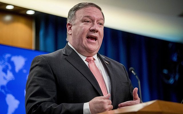 In this Oct. 23, 2018 photo, Secretary of State Mike Pompeo speaks to reporters at a news conference at the State Department in Washington.. (AP Photo/Andrew Harnik)