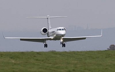 Illustrative: A private jet lands at Biggin Hill Airport, London (AP Photo/Tim Ireland)