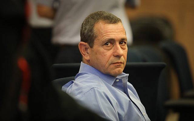 Head of the Shin Bet security service Nadav Argaman attends the Defense and Foreign Affairs Committee meeting at the Knesset on November 6, 2018. (Hadas Parush/Flash90)