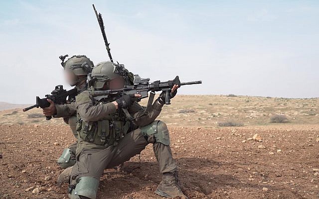 Soldiers from the IDF Commando Brigade take part in a large-scale training exercise in November 2018. (Israel Defense Forces)