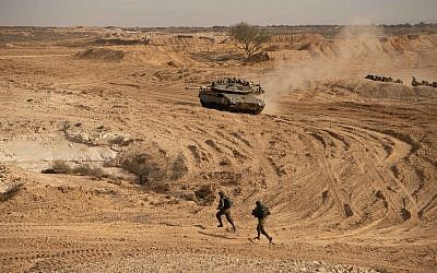 Soldiers from the Israel Defense Forces' new Faran Brigade, which will defend the Egyptian-Israeli border, take part in a training exercise in southern Israel in November 2018. (Israel Defense Forces)