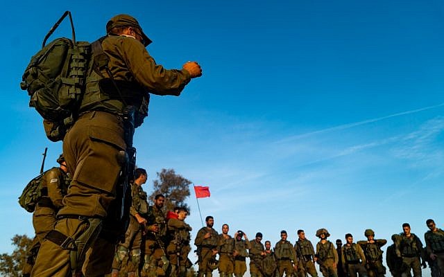 Soldiers from the Kfir Infantry Brigade simulate war against the Hamas terror group in the Gaza Strip, in November 2018. (Israel Defense Forces)