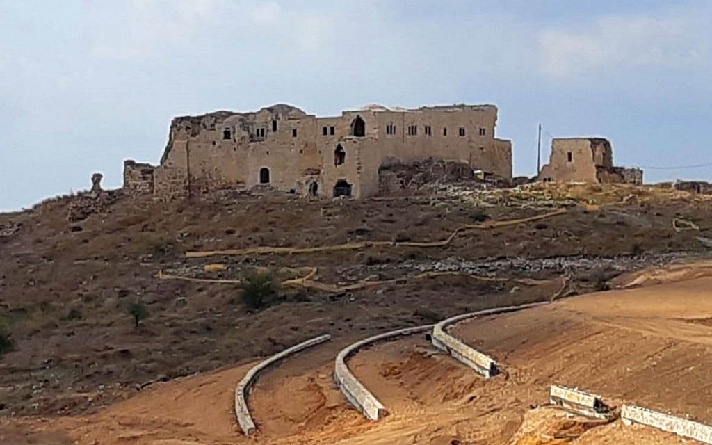 The Migdal Tzedek Crusader fortress near Rosh Haayin in central Israel opened to the public on December 10, 2018. (courtesy Yaniv Cohen/Nature and Parks Authority)