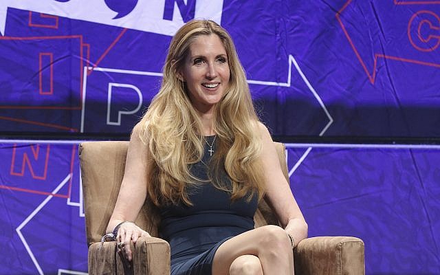 Ann Coulter says Jews, like rest of Democratic base, 'hate white men' | The  Times of Israel