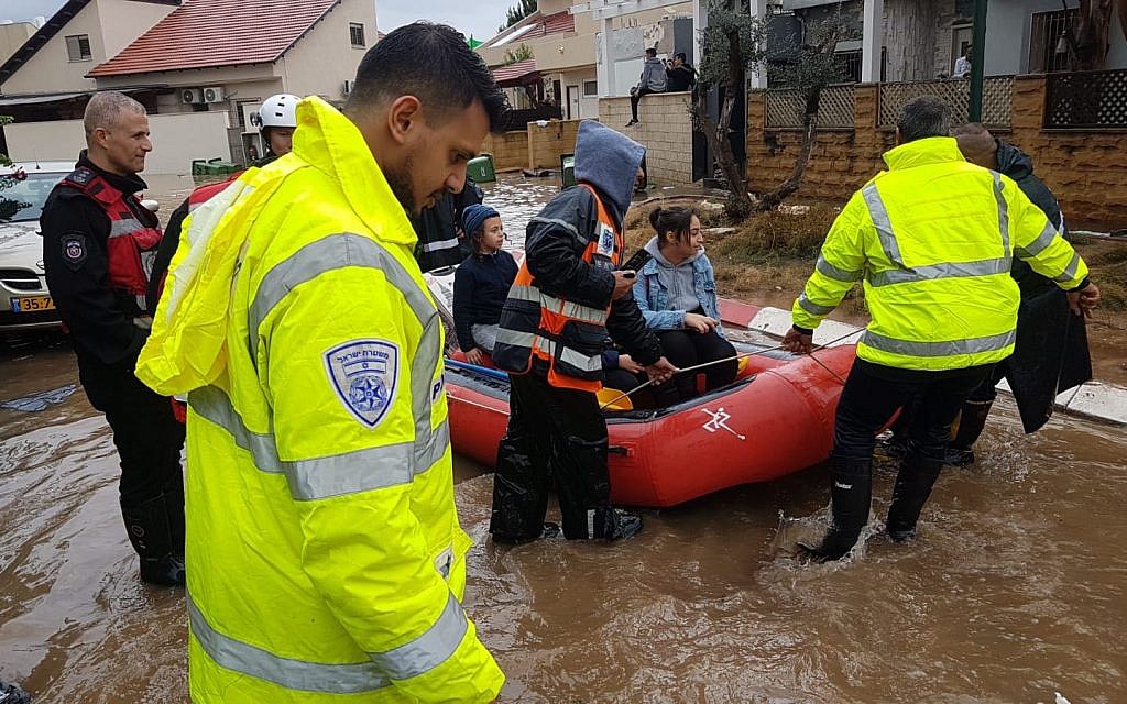 80 people evacuated as flooding sweeps central Israel town The Times
