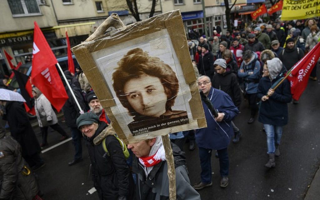 Gloomy German left remembers murder of Rosa Luxemburg | The Times of Israel