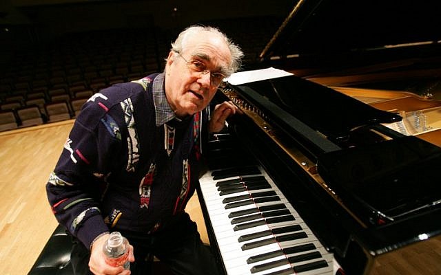 (FILES) In this photo taken on November 9, 2005 French pianist Michel Legrand poses during a rehearsal with Cuban pianist Chucho Valdes before their joint concert in Madrid (Pierre-Philippe MARCOU / AFP)