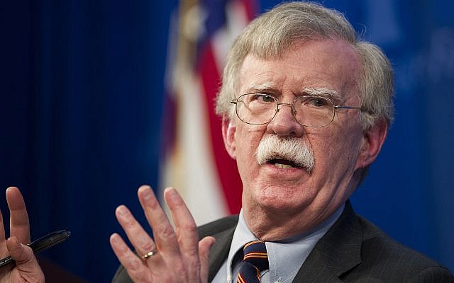 US National Security Adviser John Bolton unveils the Trump administration's Africa Strategy at the Heritage Foundation in Washington, December 13, 2018. (Cliff Owen/AP)