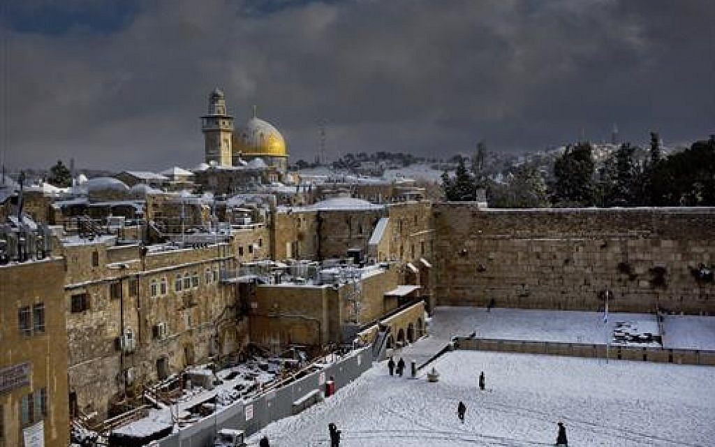 Jerusalem, northern towns gird for rare snowstorm The Times of Israel