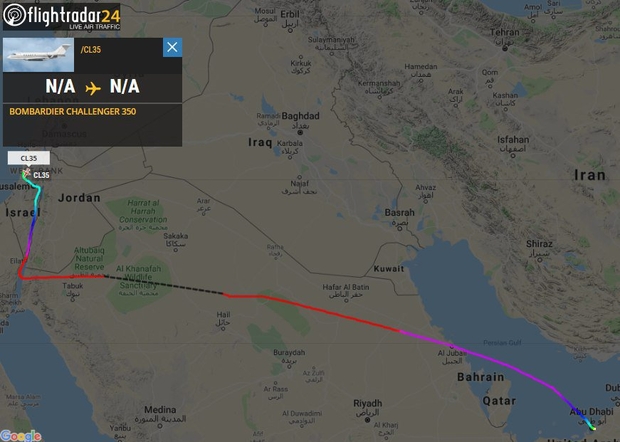 UAE, Israeli officials take private jet from Abu Dhabi to Tel Aviv